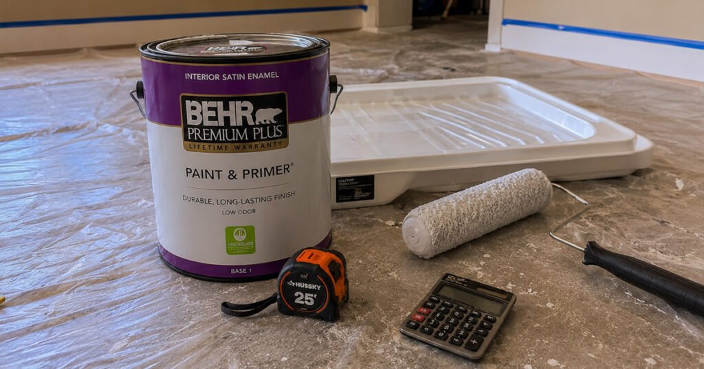 cuánta pintura necesito para un cuarto en galones