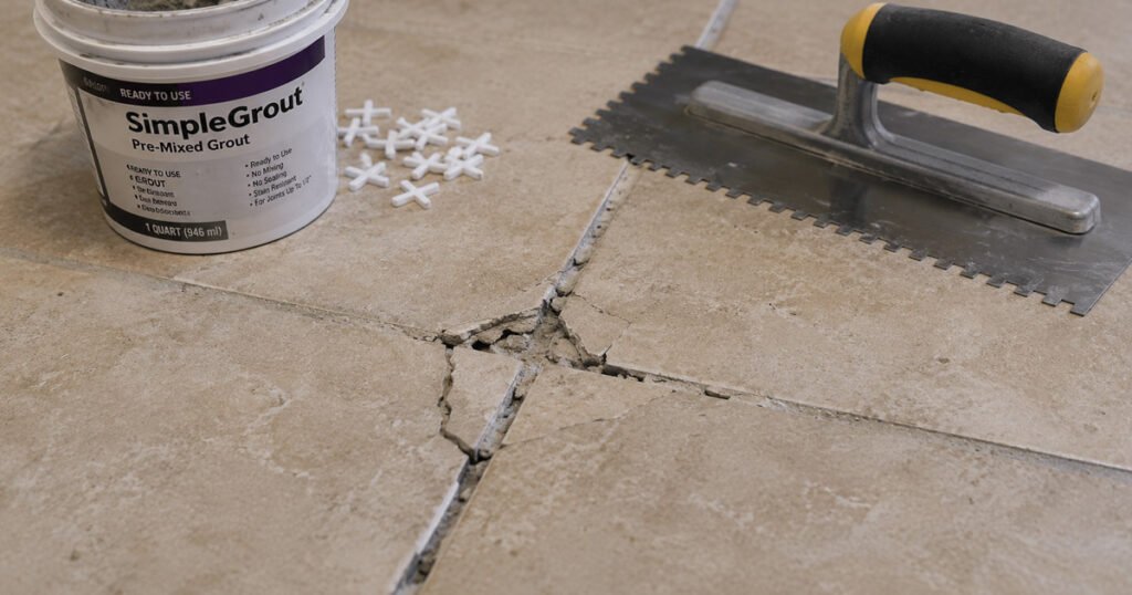 reparar piso ceramico rajado o con grout dañado