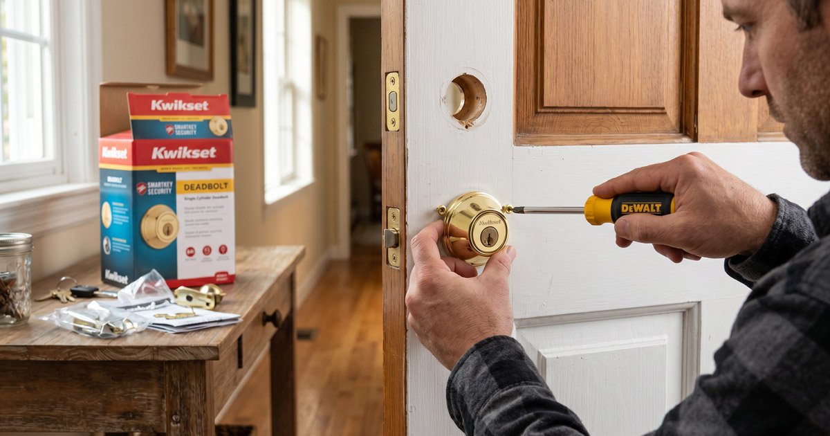 cómo instalar una cerradura de puerta paso a paso