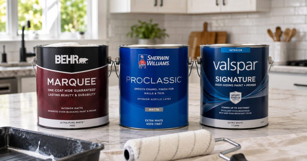 mejores marcas de pintura en EEUU Behr Sherwin-Williams Valspar