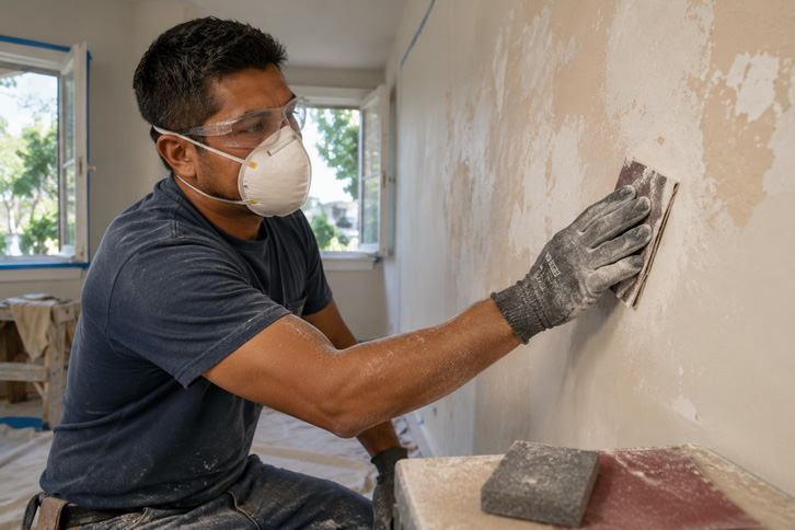 cómo quitar pintura vieja de la pared